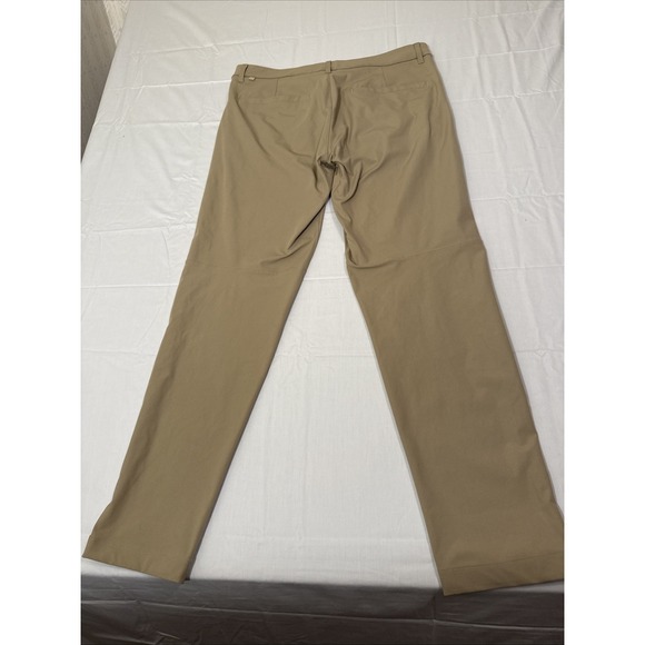 PANTS WIDE LEG Lululemon Women 34 BEIGE City Sleek 5 Pocket NWOT - Picture 9 of 11